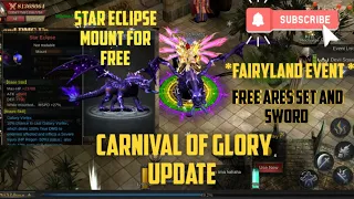 MU Dragon Adventure: Carnival of Glory reward update. free Eclipse Mount and Ares.