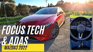 Mazda3 tecnologica e facile ANCHE SENZA TOUCH 🖲️ | FOCUS INFOTAINMENT & ADAS