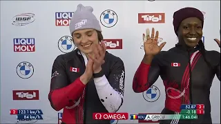 BMW IBSF Worldcup 2 women Bobsleigh Heat 2 Innsbruck