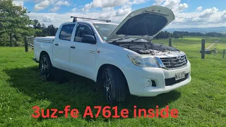 2013 Toyota Hilux 2wd ute pickup fitted with 3uz and 6 speed auto A761e.  Overview