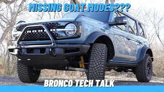 Missing G.O.A.T. Modes - Ford Bronco - Only 3 Goat Modes-  2021 Ford Bronco First Edition