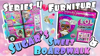 LOL Surprise Furniture Series 4 Unboxing Sugar Sweet Boardwalk