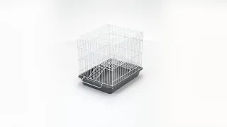 Клетка для грызунов "PetTails" Рокки №2, цвет серый, 2 этажа