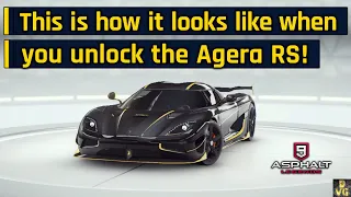 Asphalt 9 - This is how it looks like when you unlock the Agera RS!