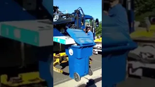 epic garbage truck fail box goes flying (431)