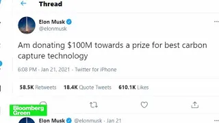 Elon Musk Offers $100 Million Carbon Capture Prize