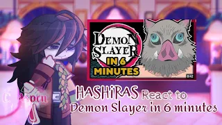 ¦¦ Hashiras react to Demon Slayer in 6 minutes | GL2 (Test) | jaz_aspen4 ¦¦