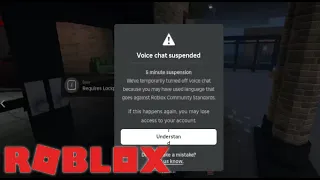 My Voice Chat literally got suspended (Roblox)