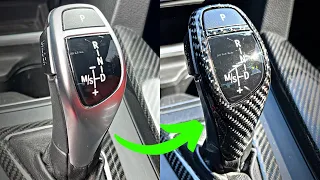 Carbon Fiber Gear Shift Knob Replacement for BMW F30/F32/F22!