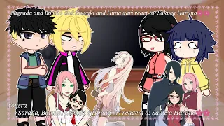 Boruto characters react to: Sakura Haruno🌸🌸|•yousra•|