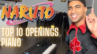 Top 10 Naruto Openings on Piano
