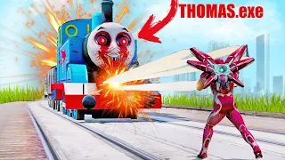 Tentando Explodir o THOMAS.exe com SUPER HEROIS NO GTA 5? | GTA V Five Nights at Freddy's