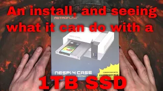 Raspberry Pi Retroflag NESPi 4 case / housing - Install, with a 1TB SSD cartridge.