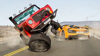 Realistic Truck and Car Crashes #01 BeamNG.Drive