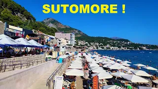 Montenegro, Sutomore - promenade and main beach! 4K video!