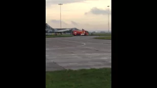 Vulcan bomber XH558 taxiing for the last time