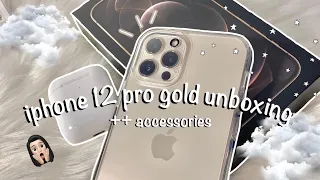 iphone 12 pro unboxing 📦🍎 ++ accessories & set up 🛒 (asmr)