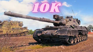 Leopard 1  10K Damage 5 Kills World of Tanks Gameplay (4K)