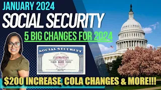 NEW SOCIAL SECURITY UPDATE (JANUARY 2024): 5 BIG CHANGES that could happen to SOCIAL SECURITY 2024