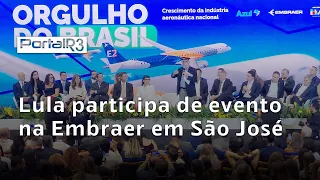 Presidente Lula participa de evento na Embraer em São José dos Campos