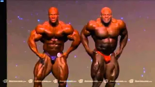 Tension Flying High At The 2014 Mr  Olympia Pre   Juding between Kai Greene & Phil Heath HD