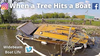 #143 -  When a Tree Hits a Boat: Widebeam Boat Life