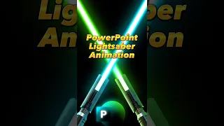 ANIMATED PowerPoint ✨Lightsaber✨Part 1 #powerpoint #presentation #animation