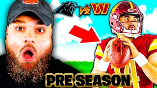 SAM HOWELL IS THE FUTURE?? (WASHINGTON COMMANDERS VS CAROLINA PANTHERS PRESEASON GAME REACTION)