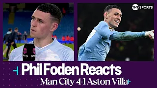 "I'M LOVING MY FOOTBALL AT THE MOMENT" ❤️ | Phil Foden | Man City 4-1 Aston Villa | Premier League