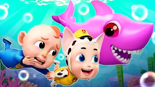 Baby Shark Doo Doo Doo + Wheels On The Bus and More Nursery Rhymes - Kids Songs