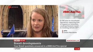 Brexit developments - Maddy Thimont Jack, BBC Ask This