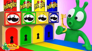 Desafío Pringles de 4 Elementos con Pea Pea | Video Para niños - Pea Pea Español