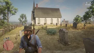 Arthur Finds Dutch’s Mother Grave In Blackwater Cemetery - Red Dead Redemption 2