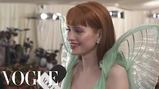 Madelaine Petsch on Her Playful Tinkerbell Dress | Met Gala 2019 With Liza Koshy | Vogue
