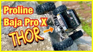 Proline Baja Pro 2.2’s on the Rocks with Thor! 😎