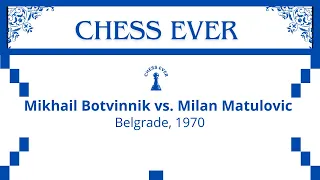 Mikhail Botvinnik vs Milan Matulovic. Belgrade, 1970.