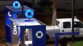 Video shows pickup pulling apart ATM at Orange County bank