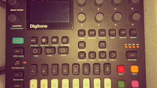 Digitone, Electronic Music: First time, first try and to much Delay