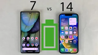 iPhone 14 vs Pixel 7 Battery Life DRAIN Test