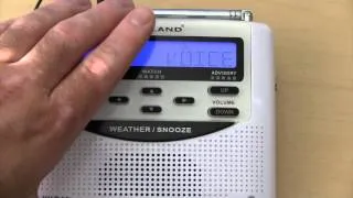 How To:  NOAA Weather Radio Set Up - WR 120