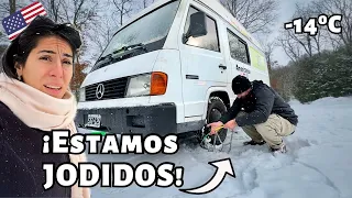 Una OLA POLAR nos OBLIGA a usar CADENAS para la NIEVE ❄️ 🚐