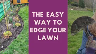 Easy Way to Edge Your Lawn with Half Moon Tool - with Hack!