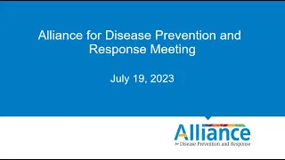 Alliance for Disease Prevention and Response: Role of Funders in Health Equity