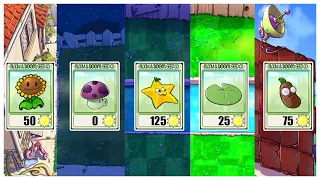 Only One Plant From Each Part Of The Game | Plants VS Zombies Challenge