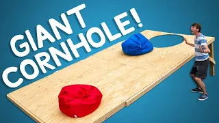 We Built the World's Largest Cornhole Game