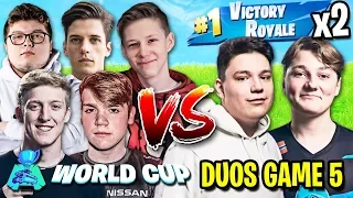 Everyone in DISBELIEF as Duo Wins Back to Back! (Fortnite World Cup Duos Finals - Game 5)