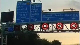 NIGHT LONG Drive | LONDON to BRISTOL | M4 Motorway IEngland (PART 1of2 )