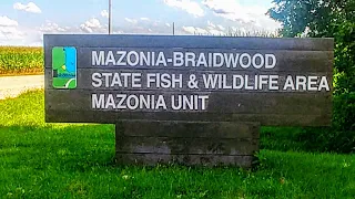 Mazonia/Braidwood State Fish & Wildlife area Mazonia Unit. Many lakes. Drive through