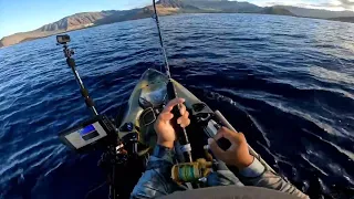 My First Kamanu | Rainbow Runner | KAYAK FISHING HAWAII