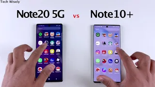 SAMSUNG Note20 5G vs Note 10+ | SPEED TEST